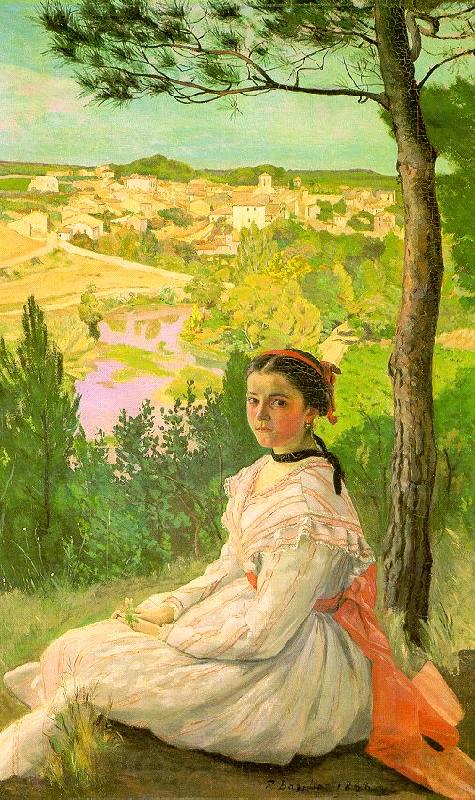 Frederic Bazille View of the Village France oil painting art
